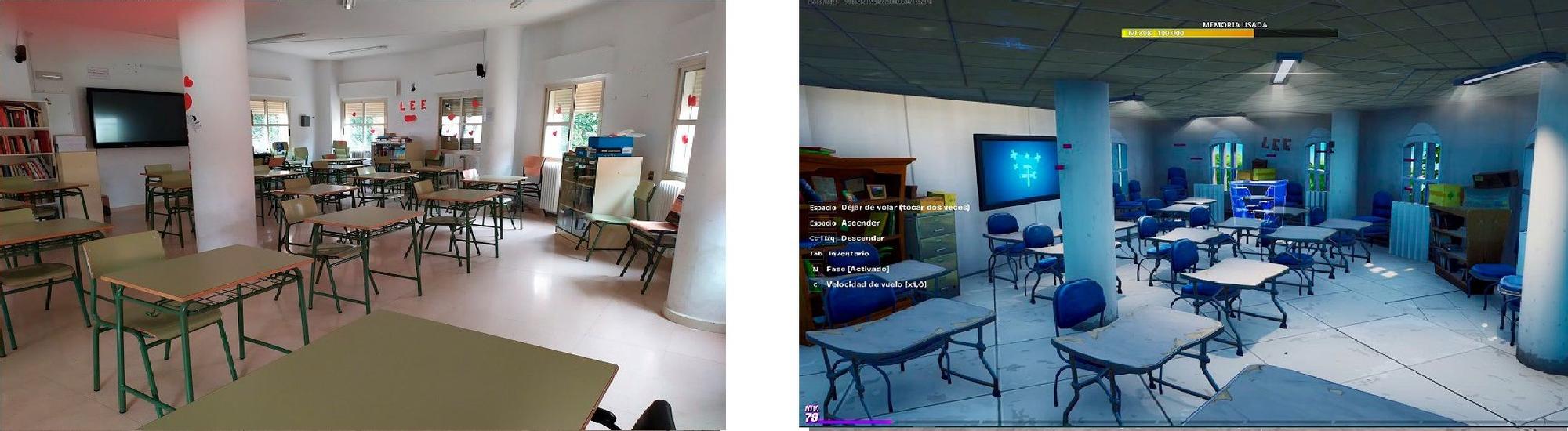 El proyecto de innovación educativa es una réplica exacta del IES Valle del Segura de Blanca en Fortnite.