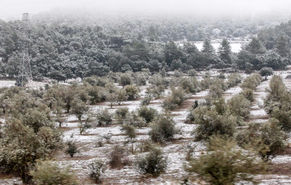 Nueva nevada en l'Alcoià y El Comtat