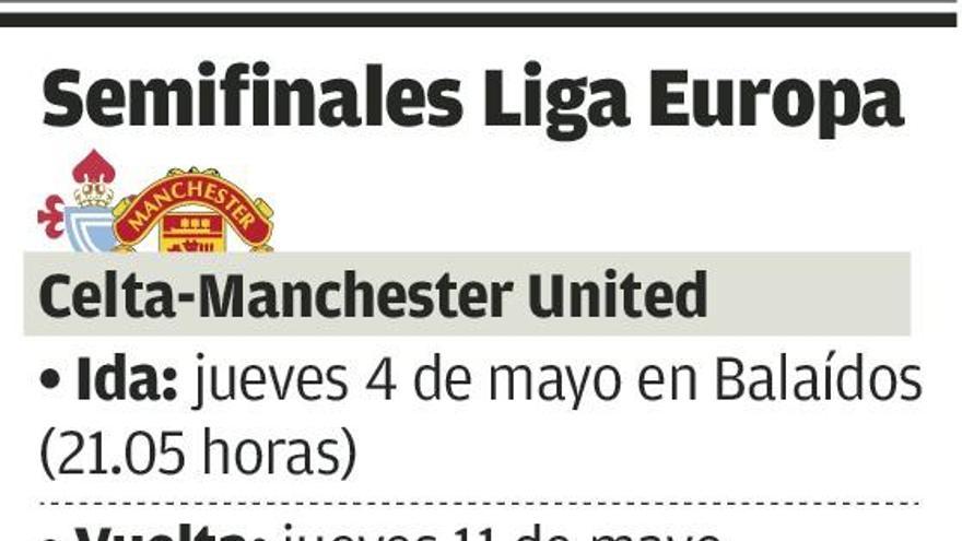 El Celta se medirá al United de Mata y de Mou en semifinales