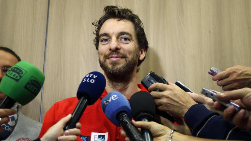 Pau Gasol, durante una rueda de prensa reciente.