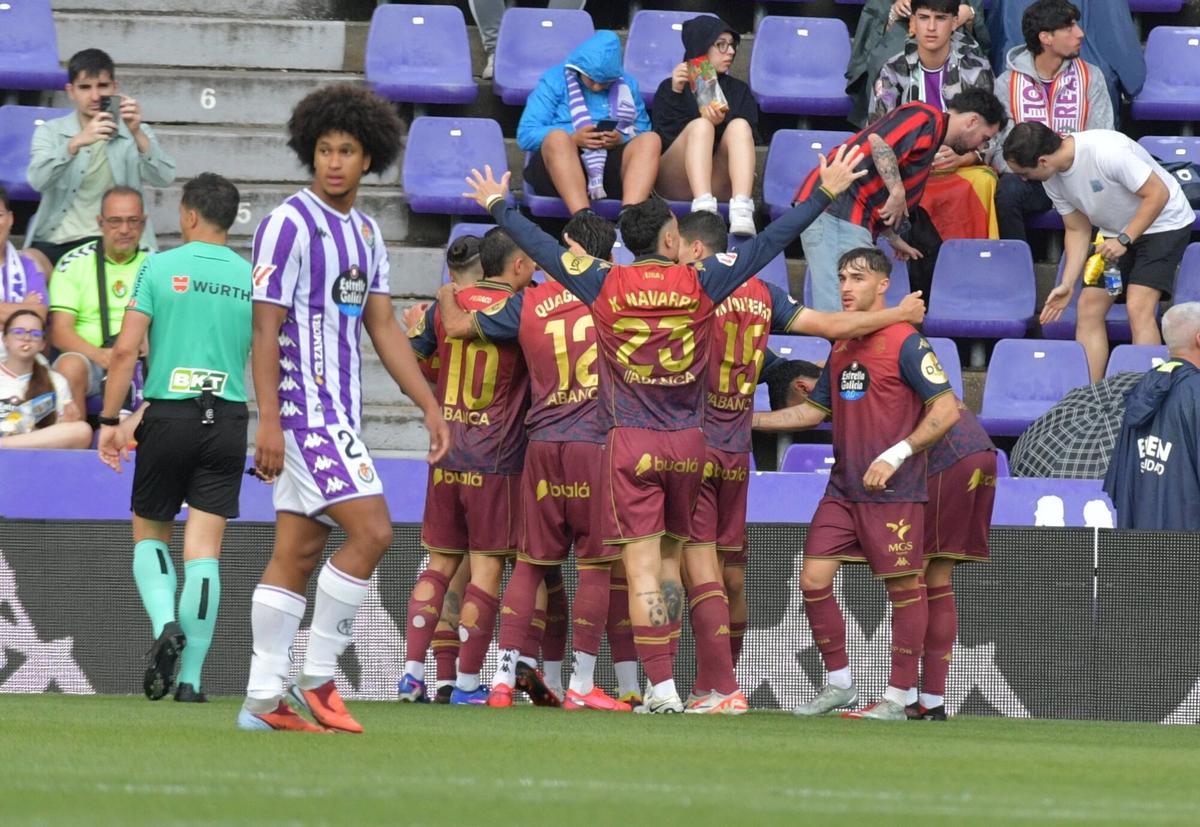 El partido: el equipo celebrando uno de los goles
