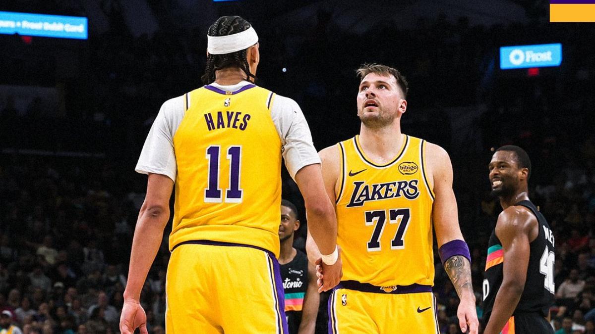 Doncic, durante un partido de los Lakers