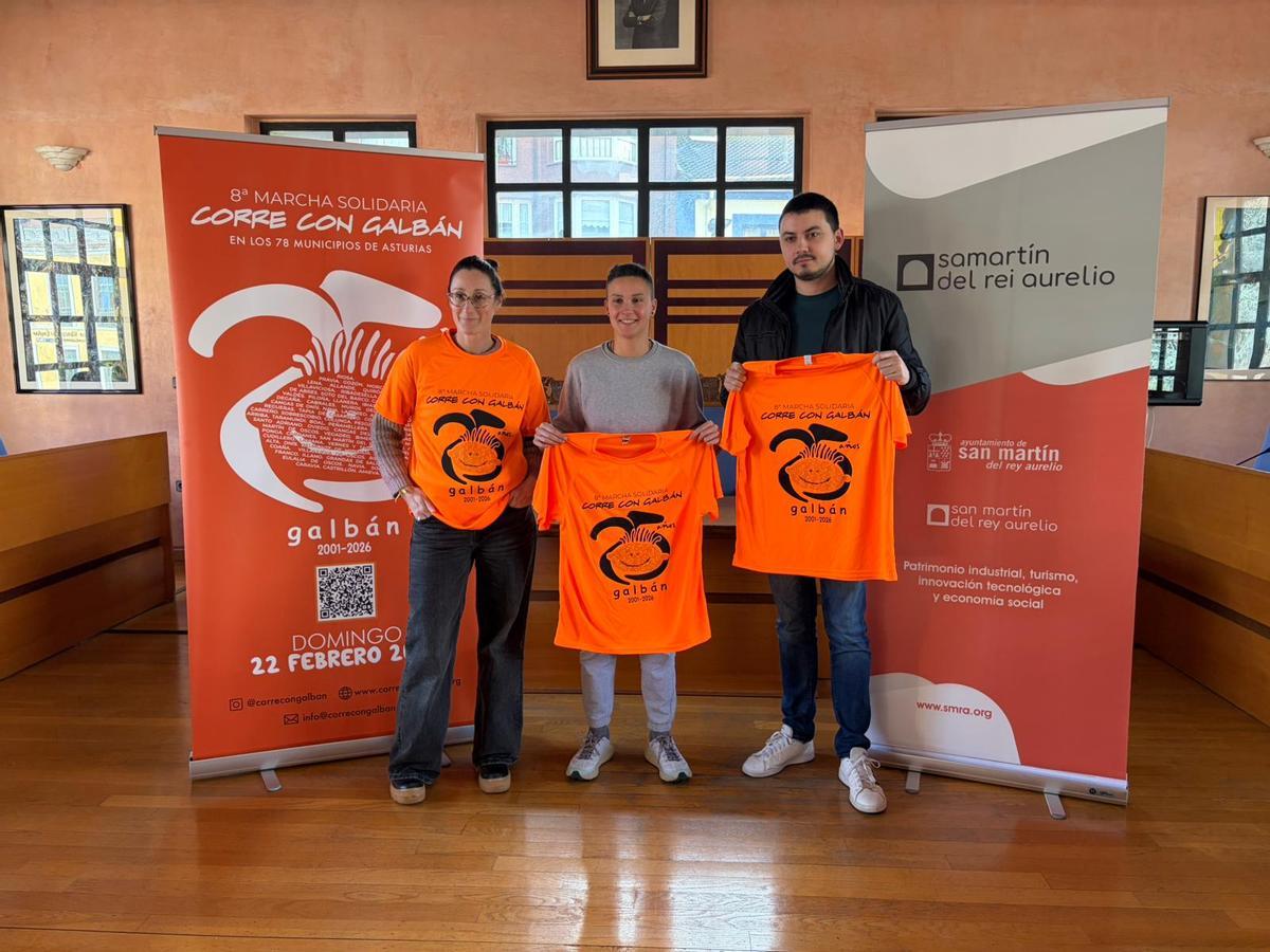 De izquierda a derecha, Cintia Ordóñez, Clara García e Igor García.