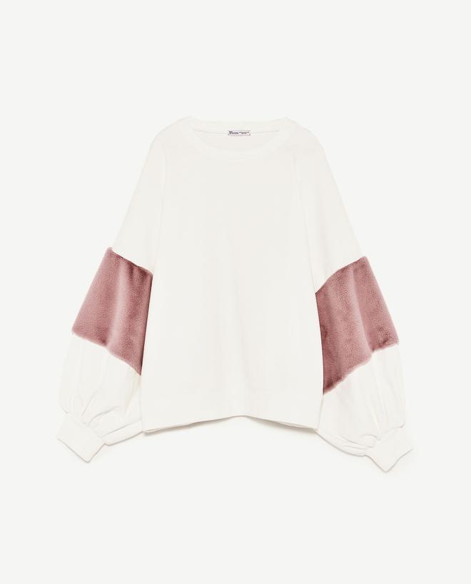 Sudadera felpa, Zara