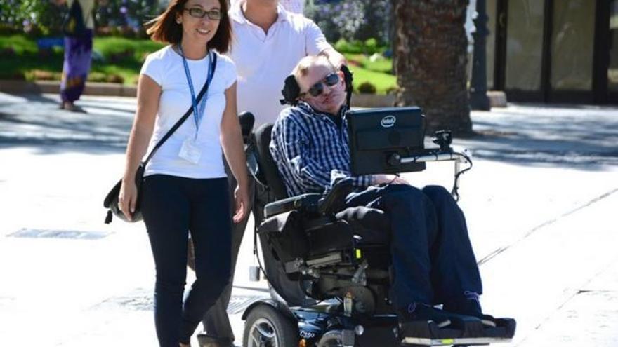 Stephen Hawking en su última visita a Gran Canaria