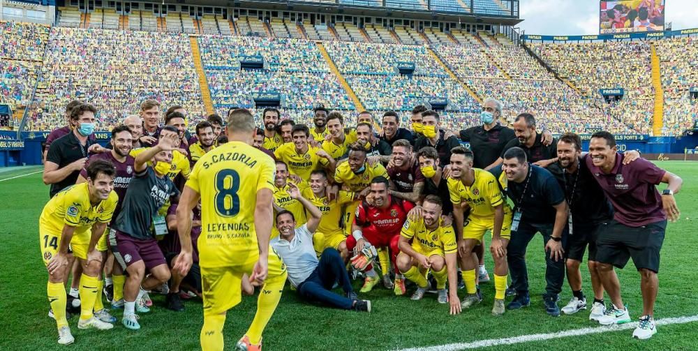 Las mejores imágenes de la despedida de Cazorla y Bruno