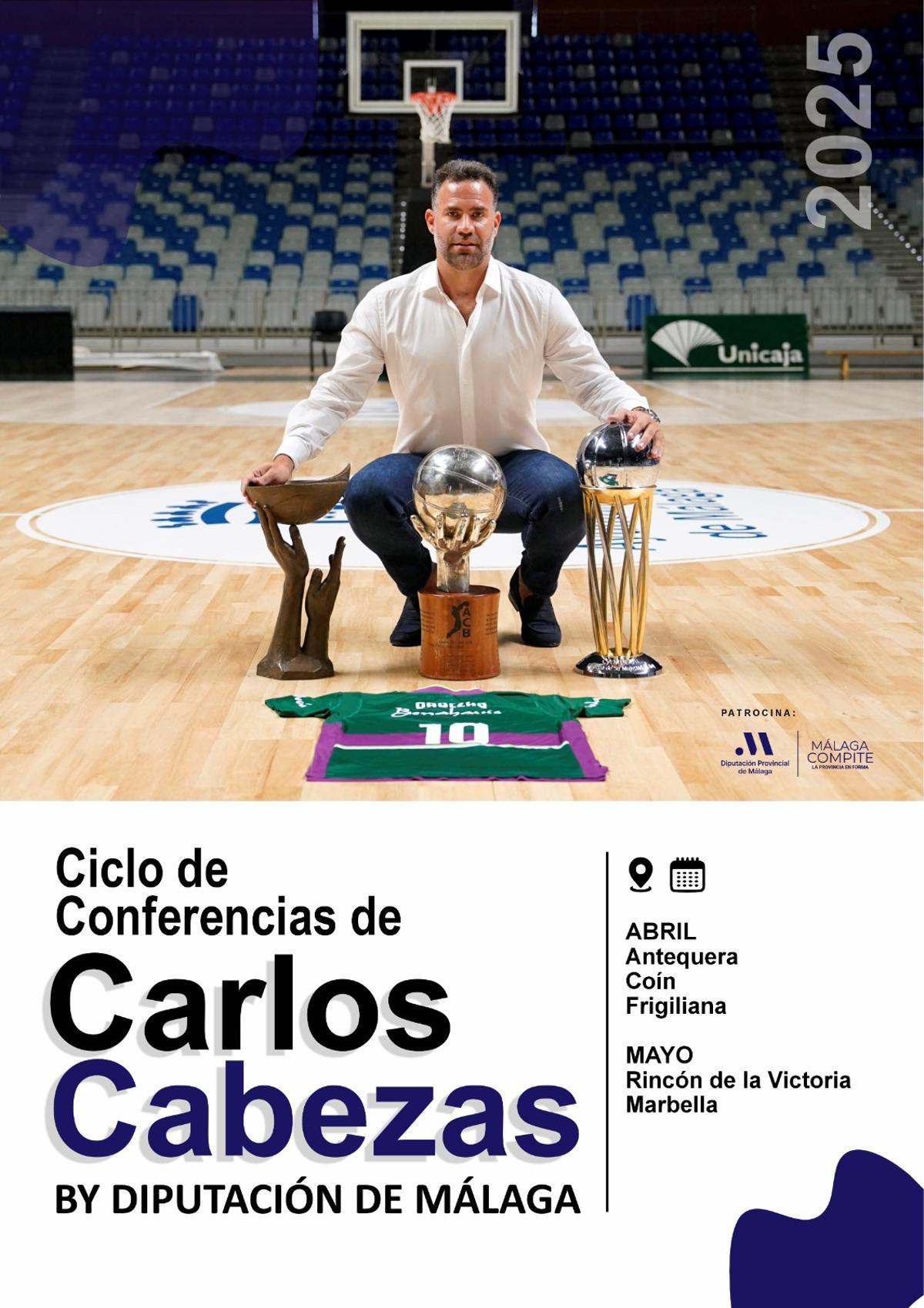 Cartel del ciclo de conferencias Carlos Cabezas.