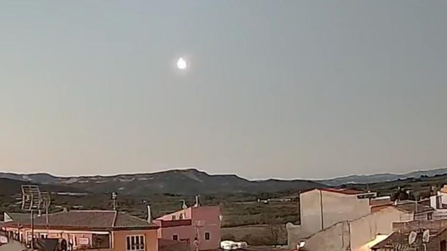 Un meteorito surca el cielo de Castellón