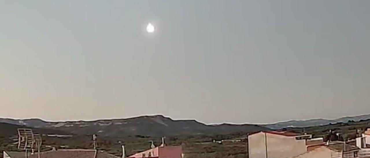 Un meteorito sobrevuela el cielo de Castellón