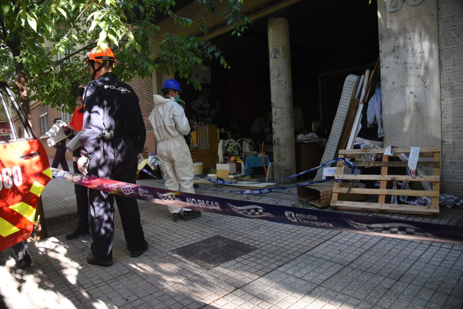 Incendio en un edificio okupado en Las Fuentes