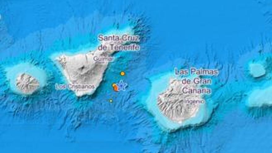 Tenerife registra cinco terremotos, dos de alta intensidad