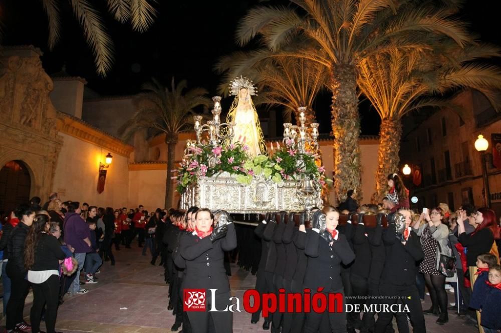 Encuentro en Lorca del Cristo de la Sangre, Señor de la Penitencia y la Virgen de la Soledad