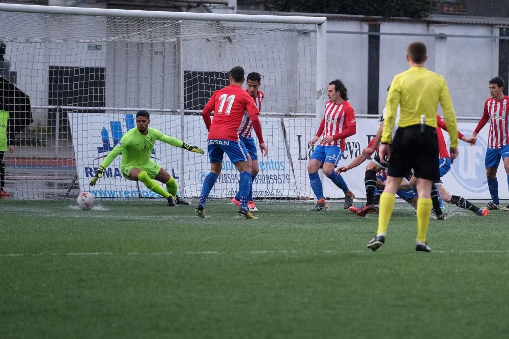 El partido entre el Caudal y el Sporting B, en imágenes