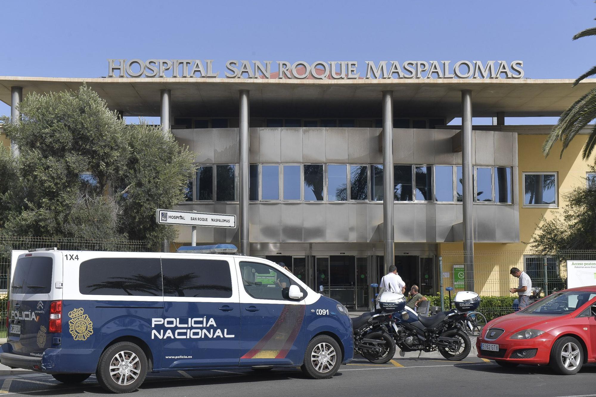Incendio en la habitación de un hospital del sur de Gran Canaria