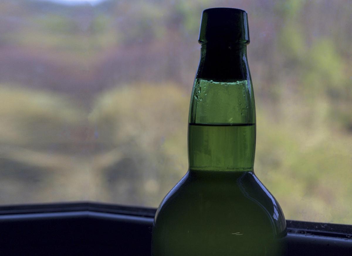 Botella de sidra asturiana.