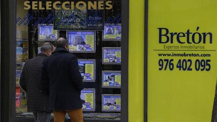 Las hipotecas sobre viviendas aumentaron casi un 3 % en Aragón el año pasado