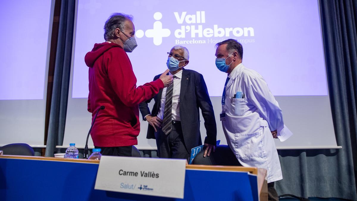 Xavier, el paciente que ha recibido el primer trasplante de pulmón robótico del mundo. La operación se ha llevado a cabo en el Hospital Vall dHebron de Barcelona.