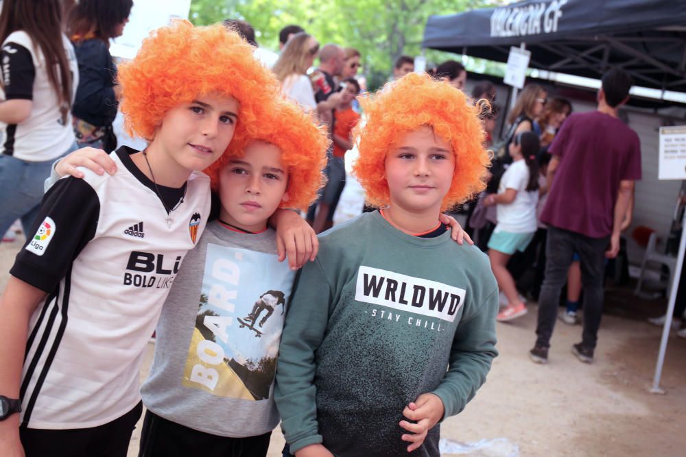 Fan zone del Valencia CF en el viejo cauce del río