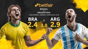 Brasil vs. Argentina: horario, TV, estadísticas, clasificación y pronósticos