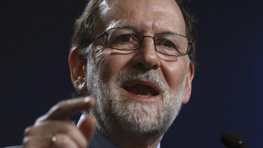 Mariano Rajoy, durante la rueda de prensa.