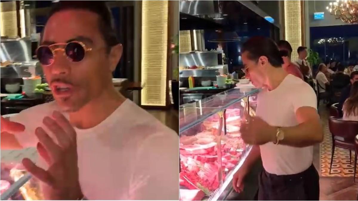 Algunos internacionales brasileños también pasaron por el restaurante del chef Salt Bae