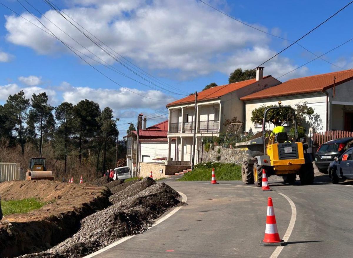 Trabajos en el tramo inicial de la vía.