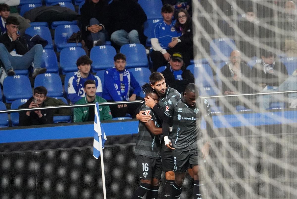 Los tres goleadores, Cipenga, Brignani y Doué.