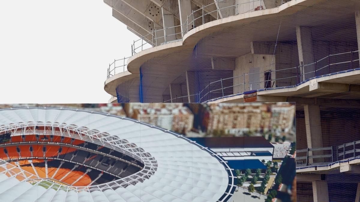 Valencia. Obras en Nou Mestalla .