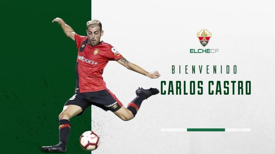 El exjugador del Sporting Carlos Castro se incorpora al Elche