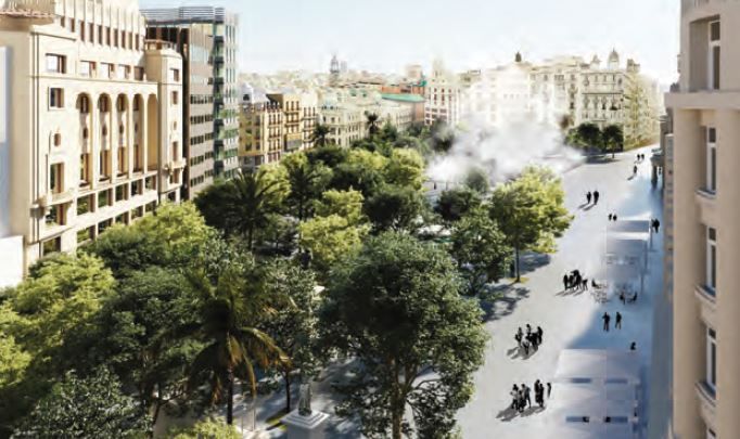 Las 5 propuestas para remodelar la Plaza del Ayuntamiento de València