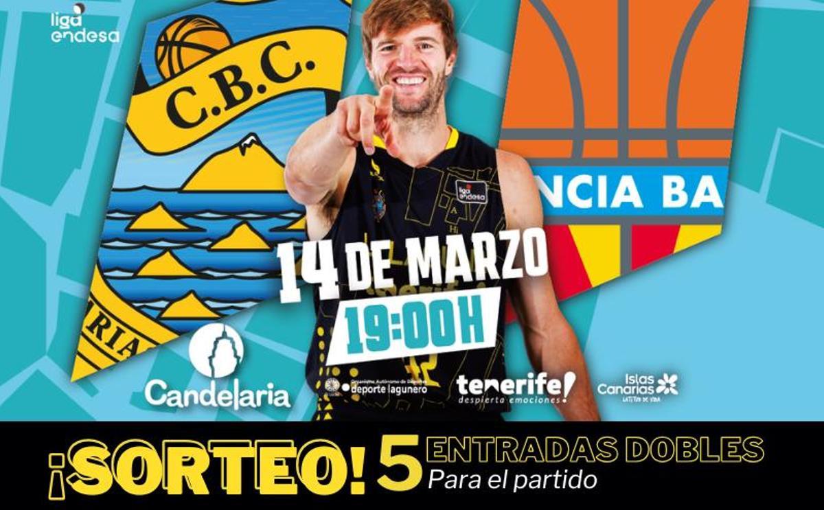 La Laguna Tenerife se enfrenta al Valencia Basket el próximo sábado en el Santiago Martín