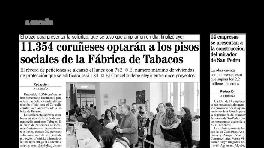 Página del periódico del jueves, 2 de marzo de 2006.