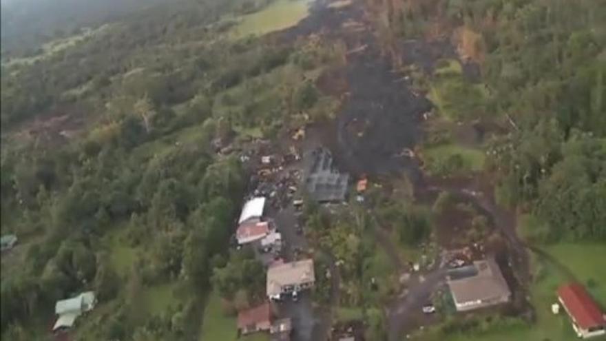 Nuevo flujo de lava del Kilauea