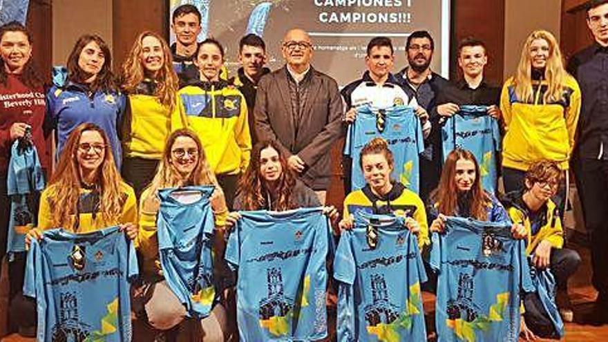 Els esportistes homenatjats per l&#039;Ajuntament de la Seu