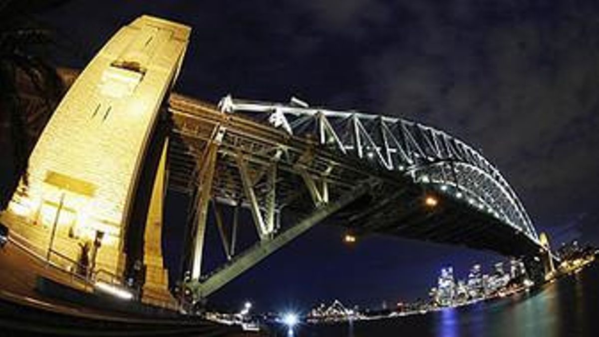 El puente sobre la bahía de Sydney.