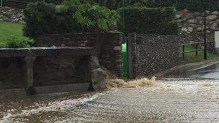 L&#039;última inundació al nucli antic de Saneja, divendres passat