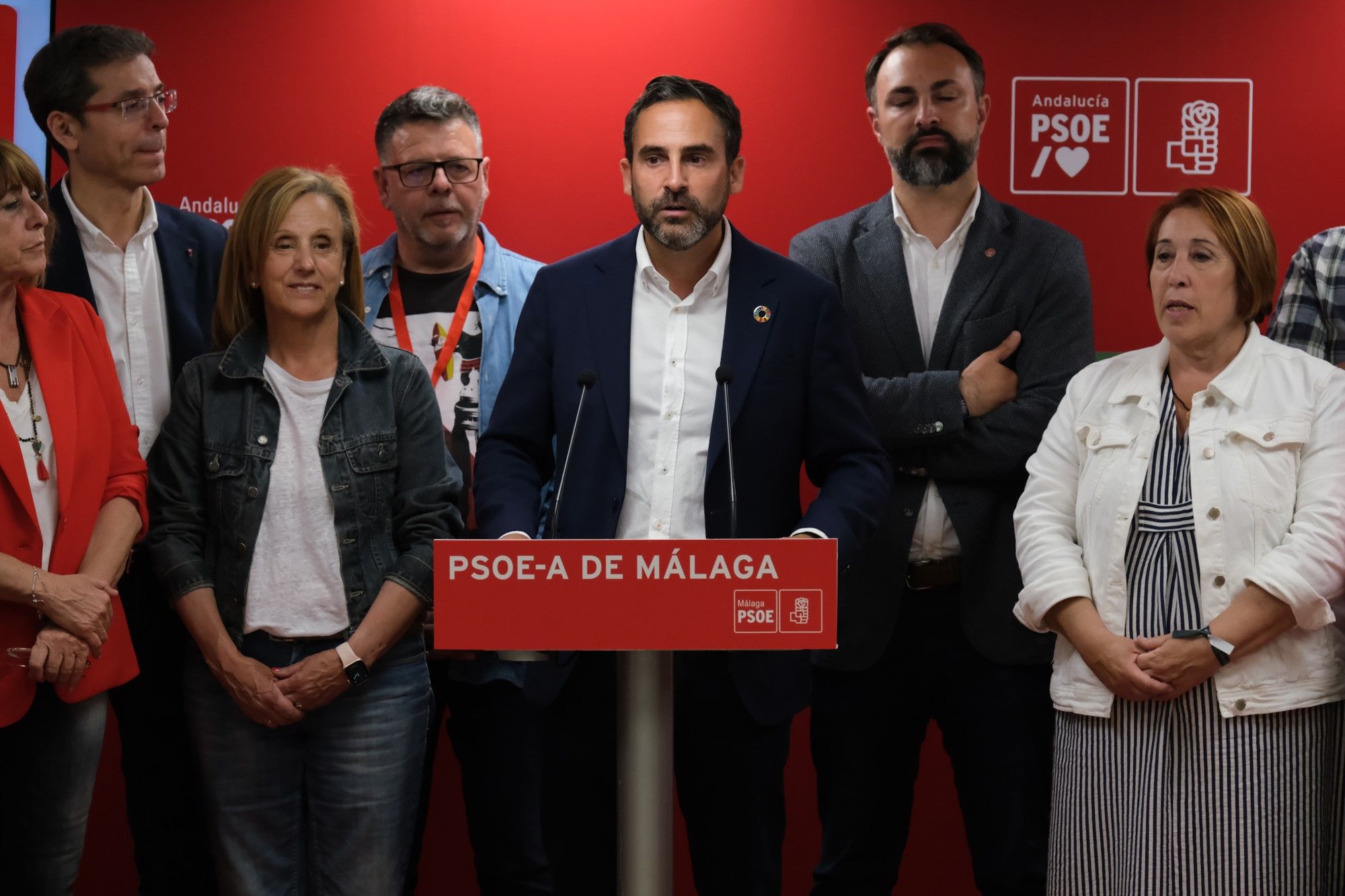 Imágenes de la noche electoral del 28M en el PSOE