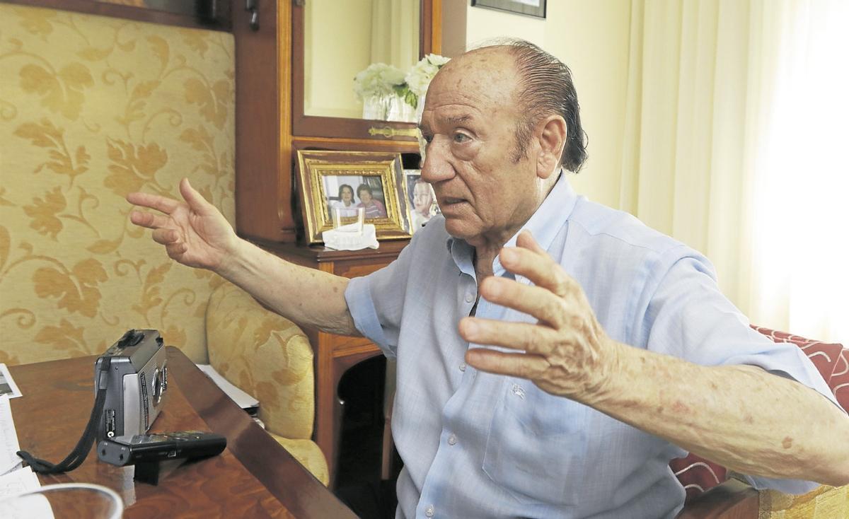 Foasforito, durante la entrevista mantenida en 2006 en su casa.