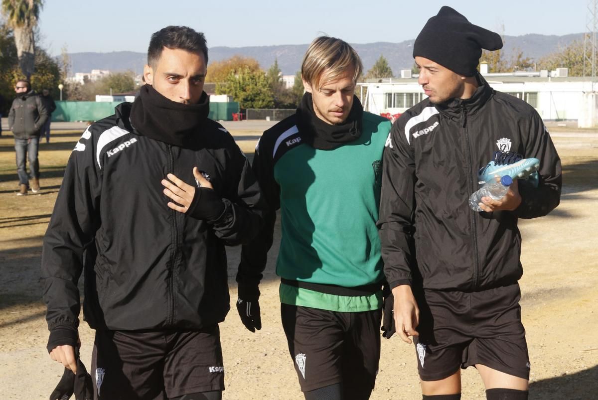 Primer entrenamiento de Jorge Romero tras hacerse cargo del primer equipo del CCF