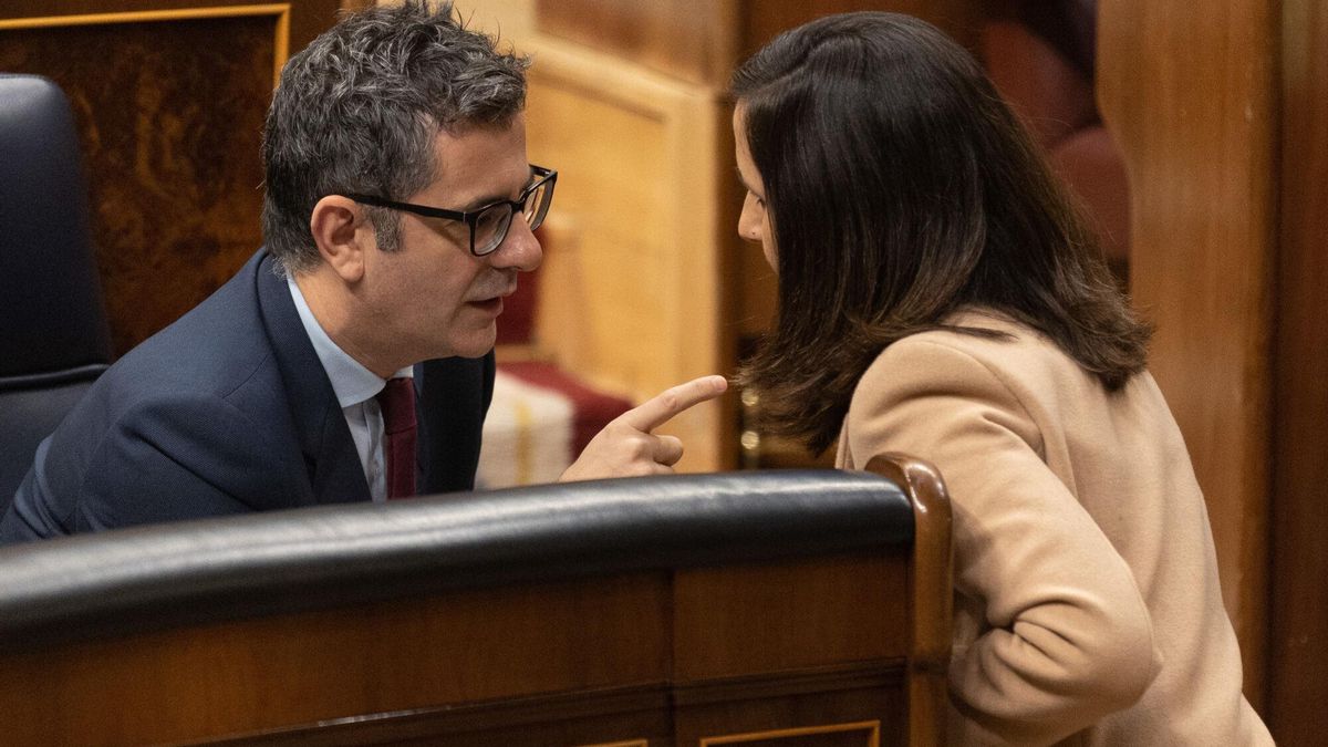 El ministro de la Presidencia, Relaciones con las Cortes y Memoria Democrática, Félix Bolaños y la exministra de Derechos Sociales y Agenda 2030, Ione Belarra, en una imagen de archivo.