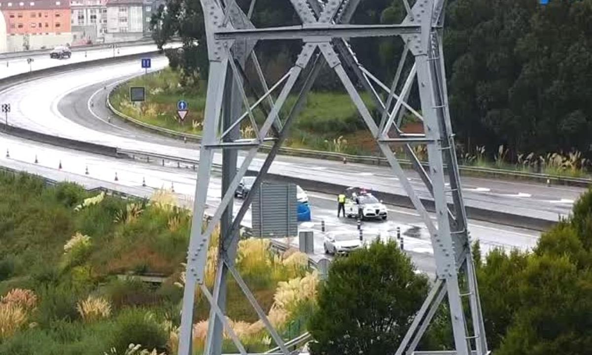 Accidente hoy en la AG-55 a su paso por Vilarrodís.