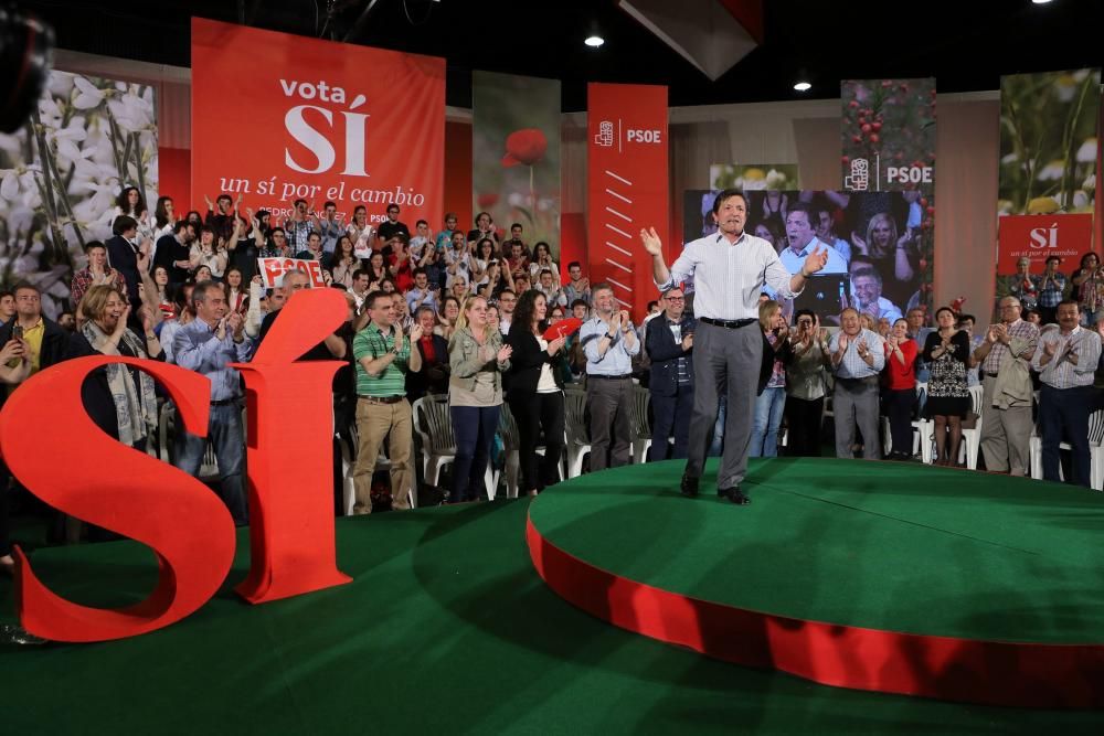 Mitin del PSOE en Oviedo con Pedro Sánchez
