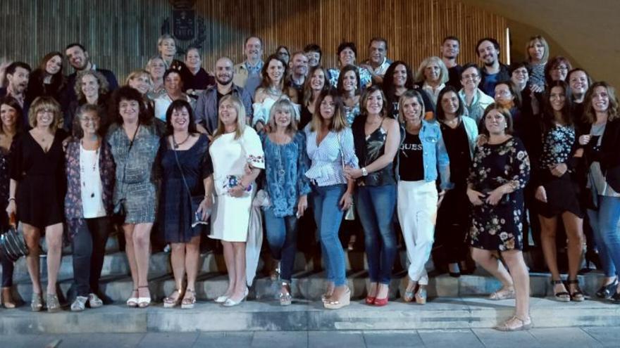 Los profesionales de Medicina Interna en la cena de convivencia