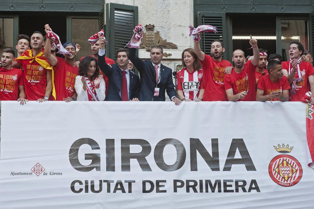 Rua de celebració de l'ascens del Girona