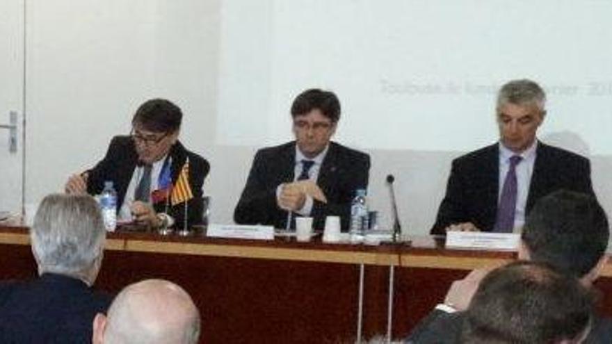 Puigdemont ahir reunit amb els empresaris del sud de França