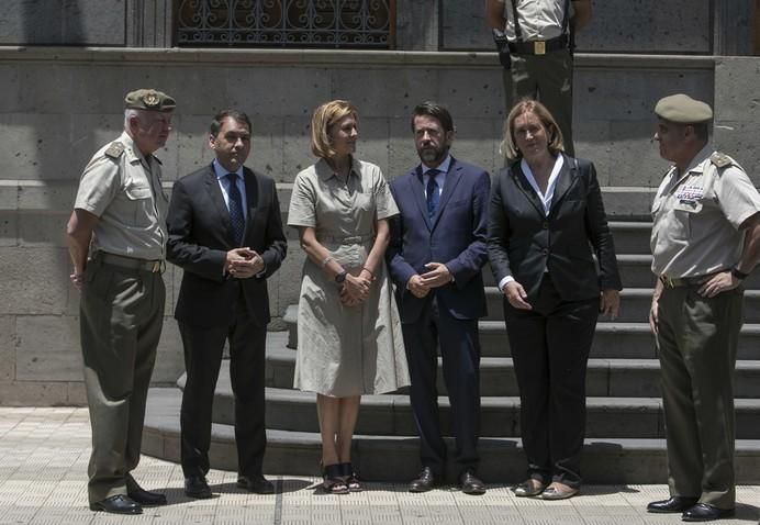 19/07/2017  EJERCITO DEFENSA   visita de la ministra de defensa María Dolores de Cospedal  a la capitanía  de canarias