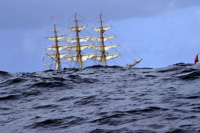 Despedida de los veleros de la Tall Ships Races en A Coruña