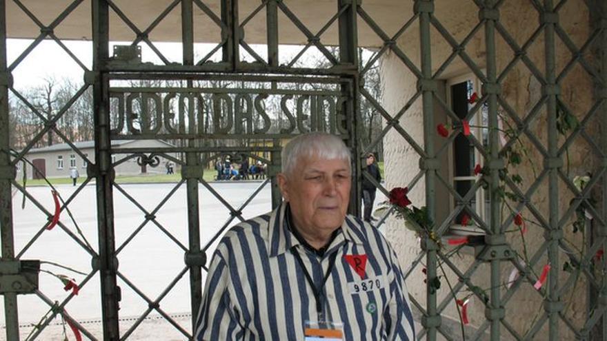 Boris Romanchenko, de 96 años, sobrevivió al campo de concentración de Buchenwald.