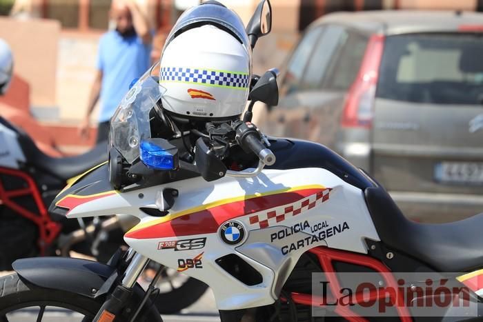 Protesta de policías en La Manga