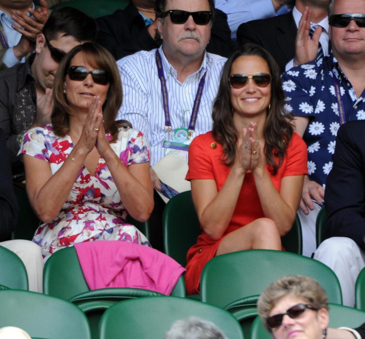 Pippa Middleton, de rojo en Wimbledon en 2011